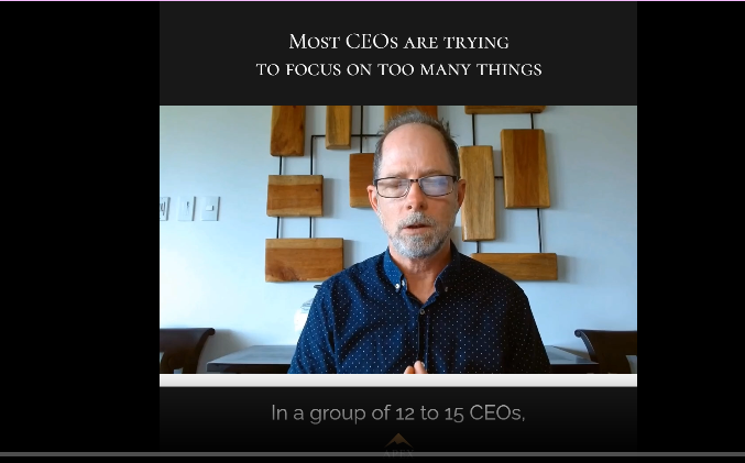 Most CEOs Focus on too Many Things